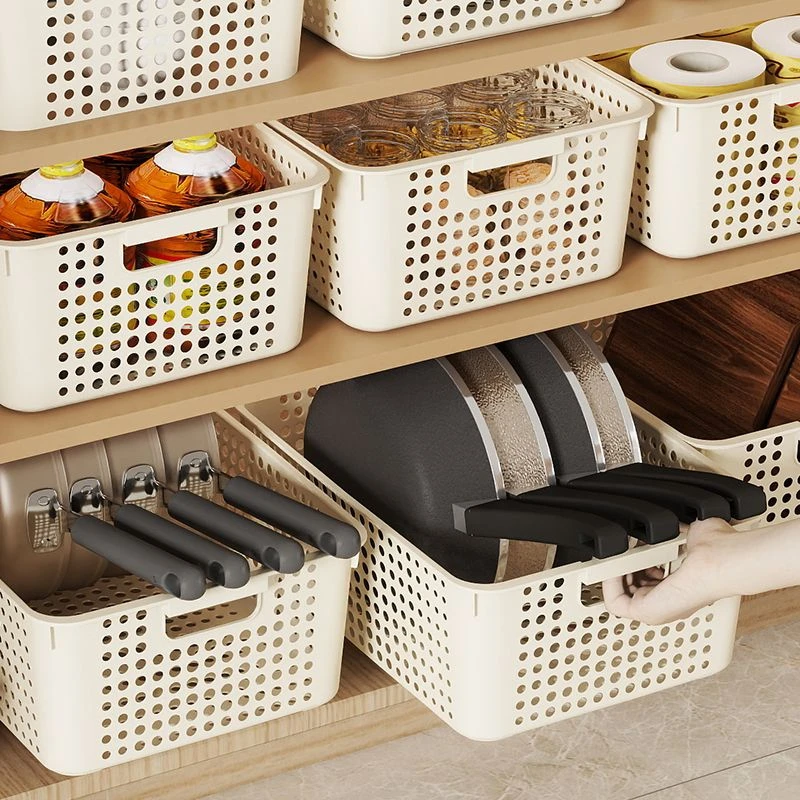 零食收纳玩具神器家用收纳盒长方形篮子储物篮杂物厨房整理卫生间