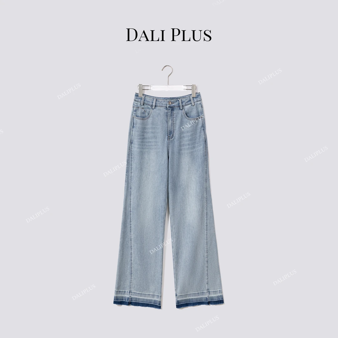 DALI PLUS“超轻薄天丝牛仔裤”水洗百搭牛仔长裤-D5BL1051