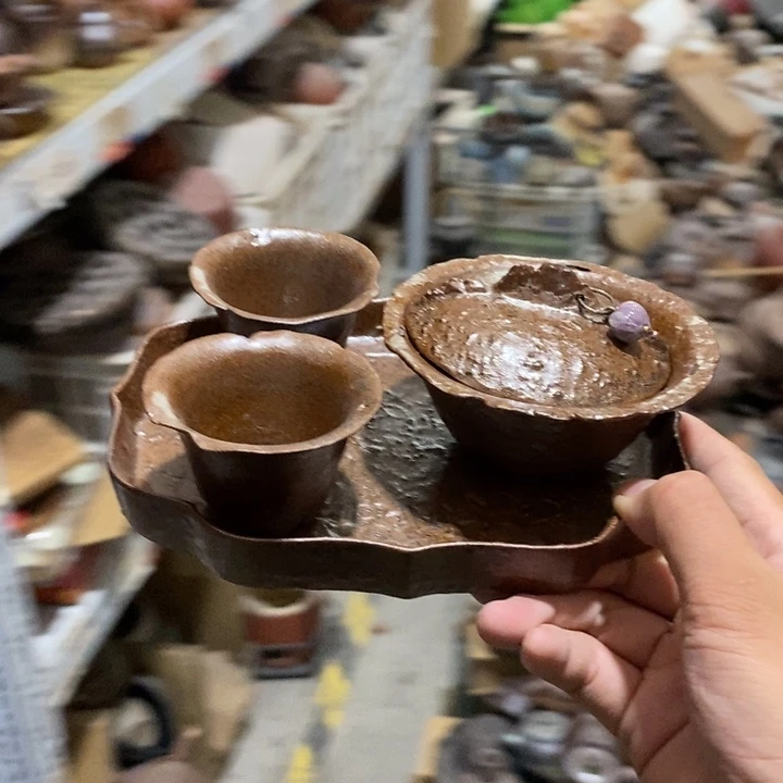 瓷片荷花绽放了我在一起就可以