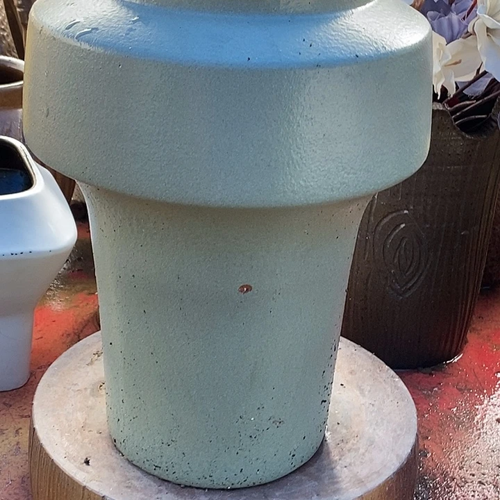 紫砂花盆口15.5高度31瑕疵