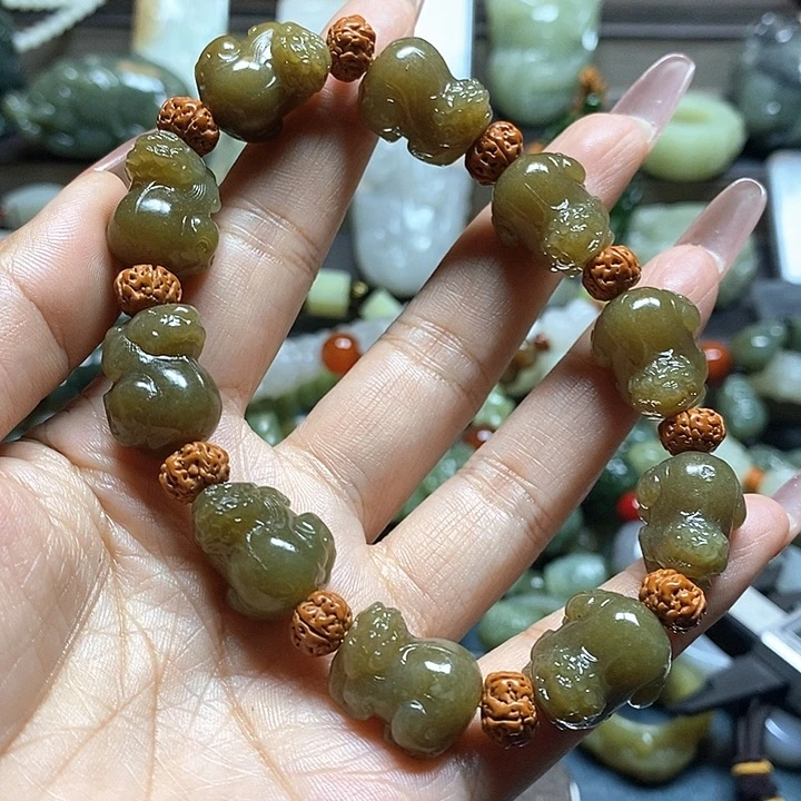 手串未镶嵌和田玉开***乐