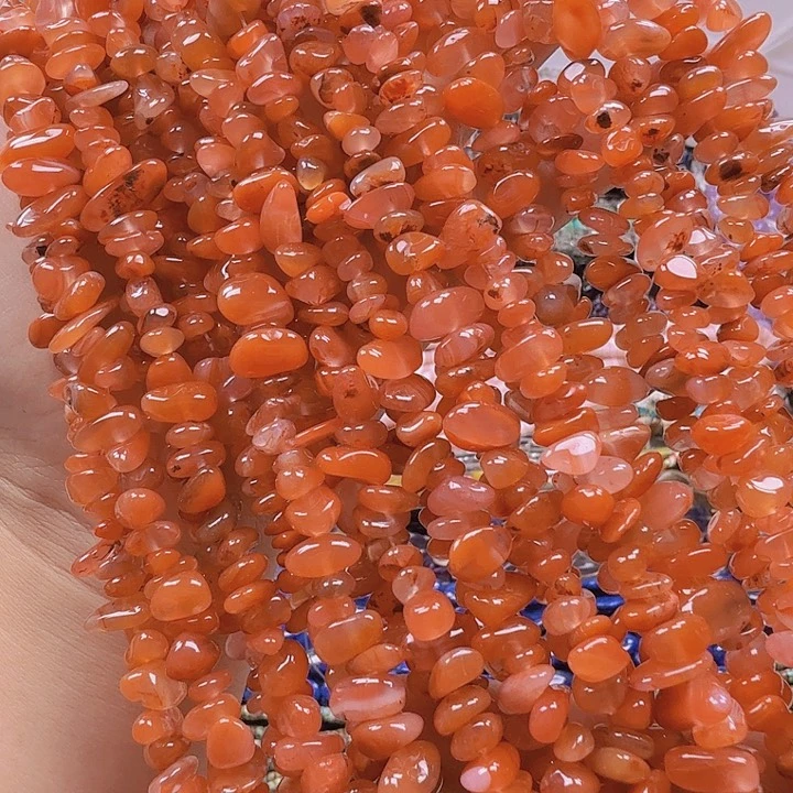 水晶珠宝半成品未镶嵌卡5×8南虹玛恼碎石长链一条