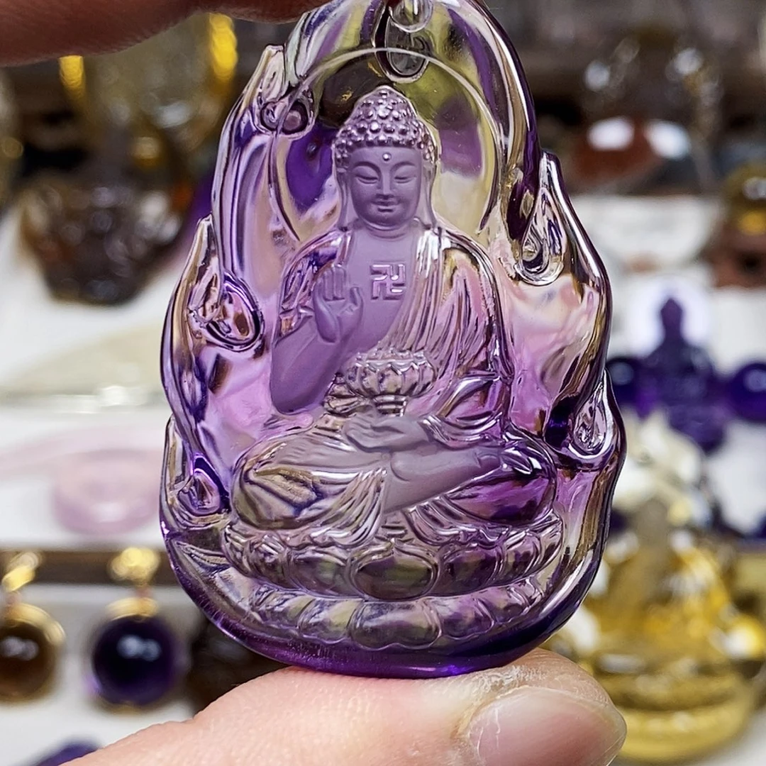 ****g未镶嵌颈饰水晶天然水晶吊坠