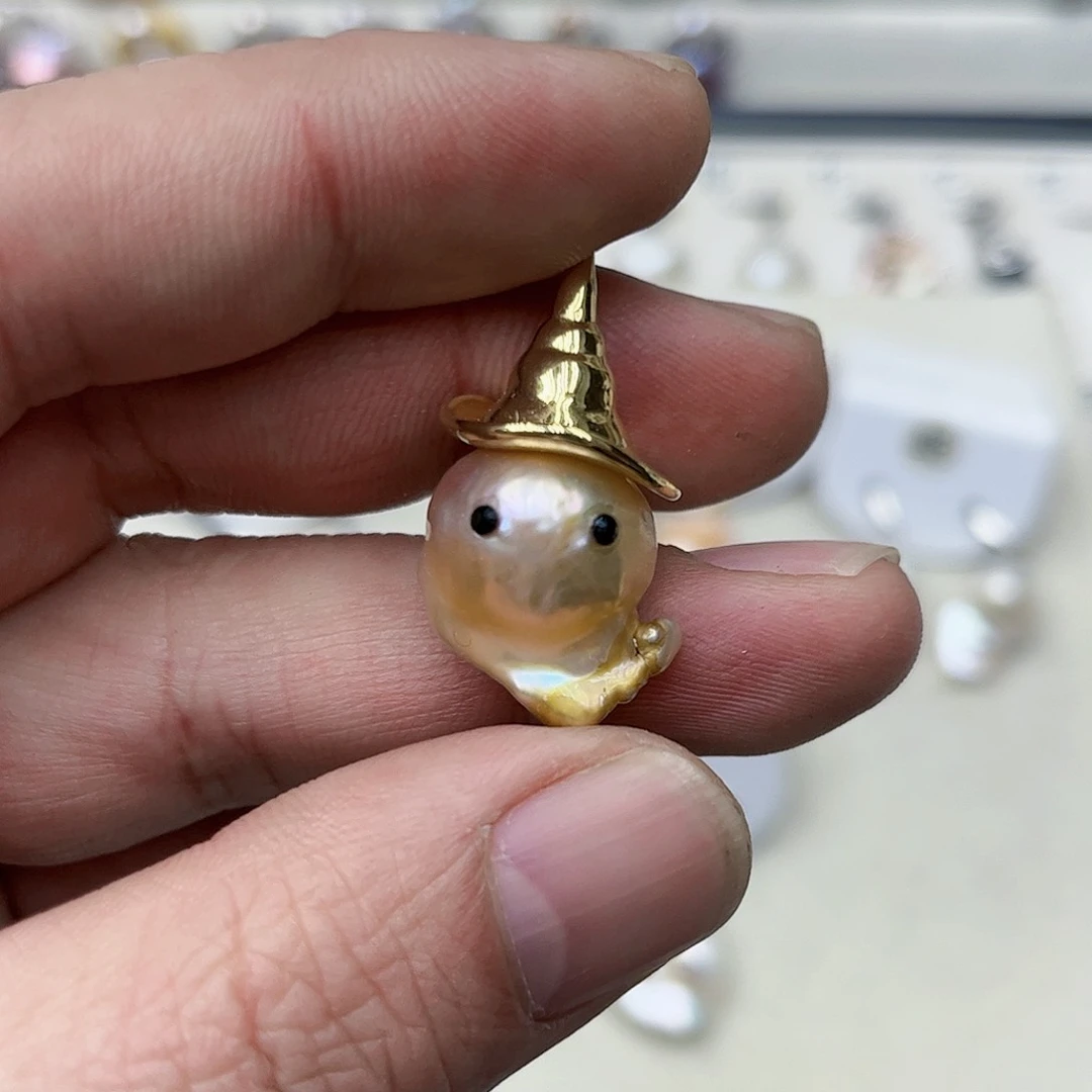淡水珍珠吊坠(不含链)未镶嵌云*05