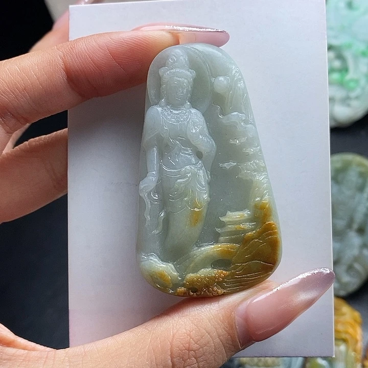 定制翡翠未镶嵌观音