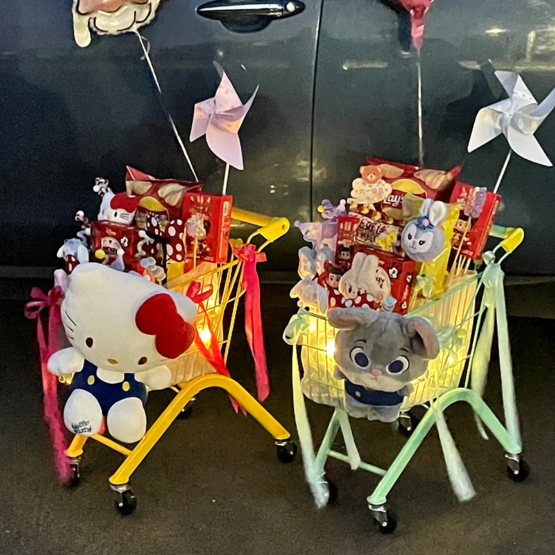 【花寻礼韵】六一儿童节可爱卡通毛绒玩偶组合零食礼盒DIY装饰娃娃