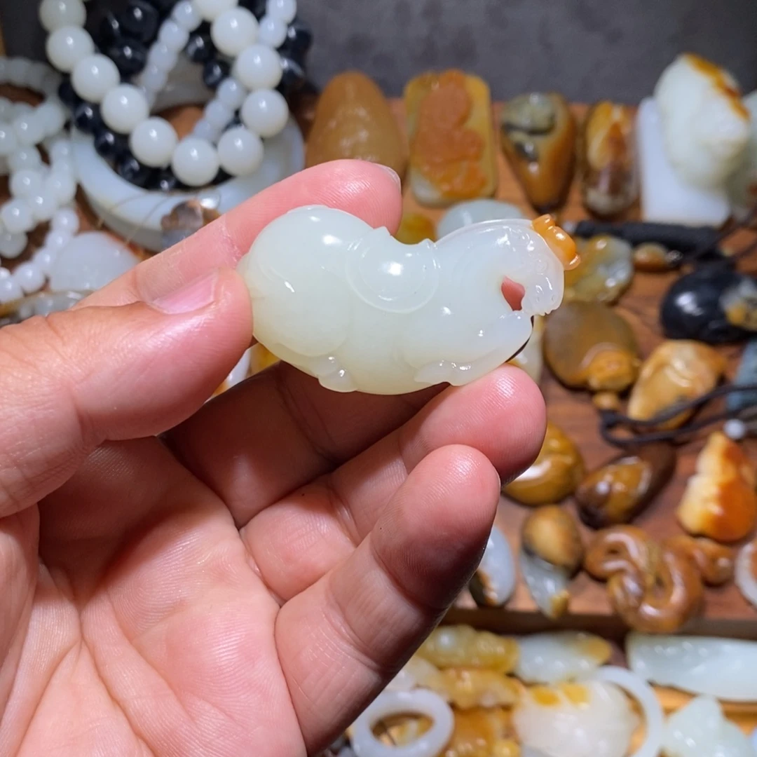 和田玉颈饰未镶嵌洋*海