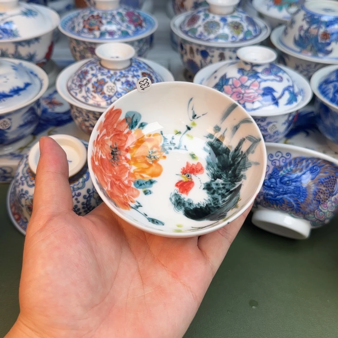 彦祖纯手工手绘茶具133
