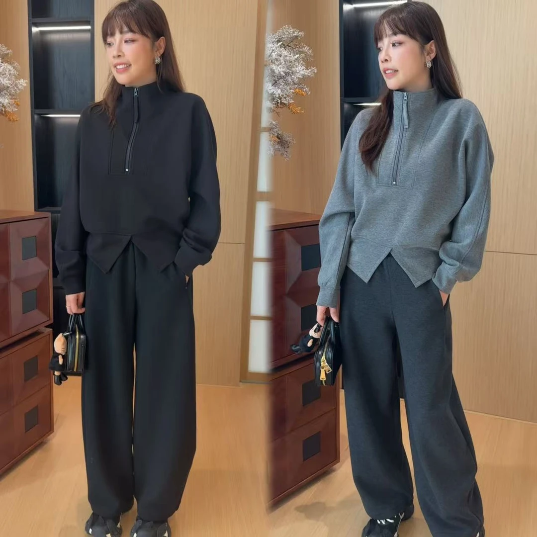 二姐的宝藏2025 秋季新款”拉链立领”通勤百搭长袖卫衣#25370