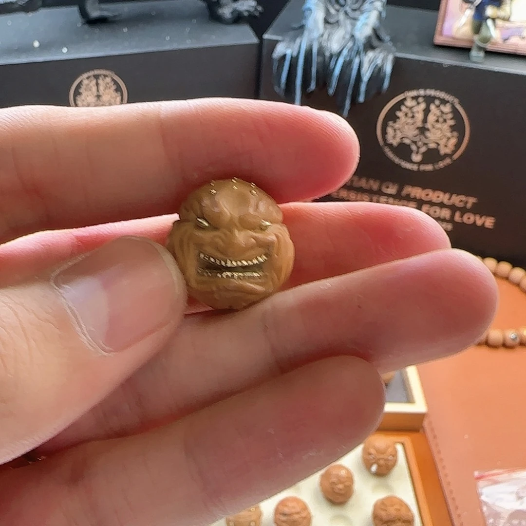 猴头核桃吊坠司*-大金牙18.3➕红宝