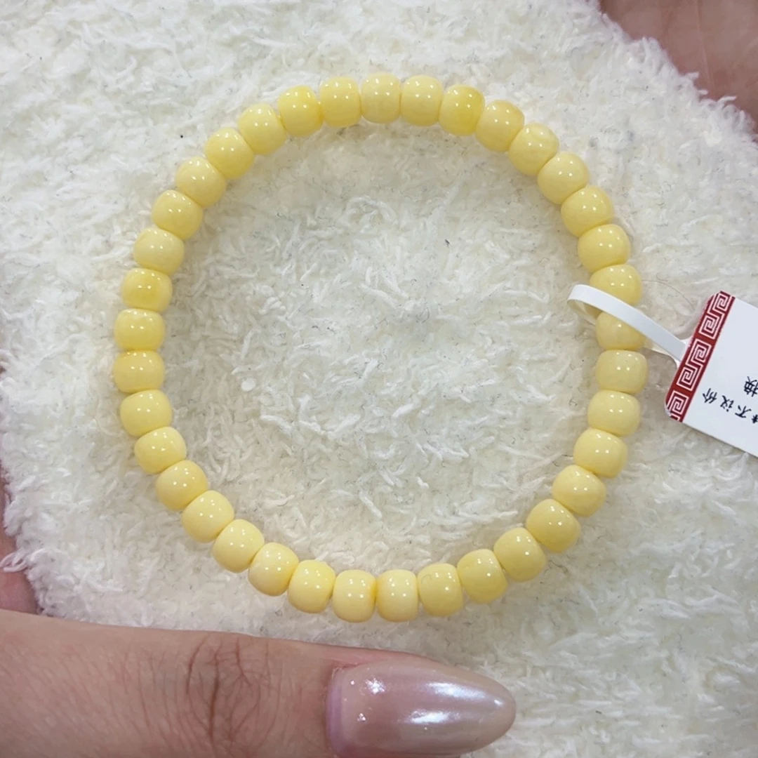 蜜蜡手链未镶嵌用****66m奶糖顺色