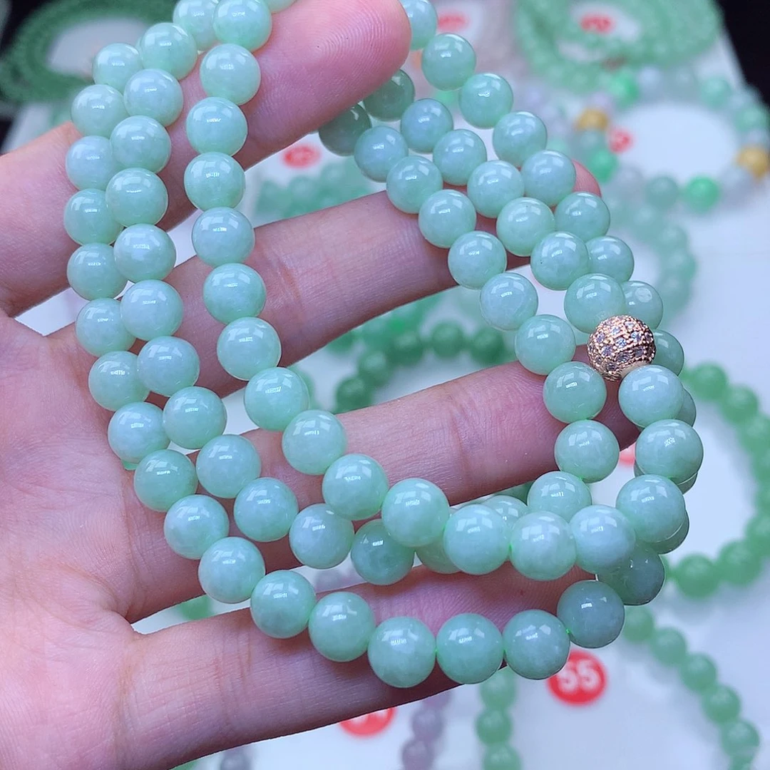 翡翠未镶嵌毛衣链