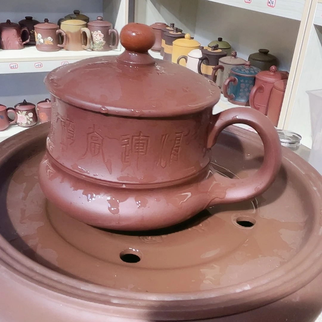 紫砂茶杯手工制作
