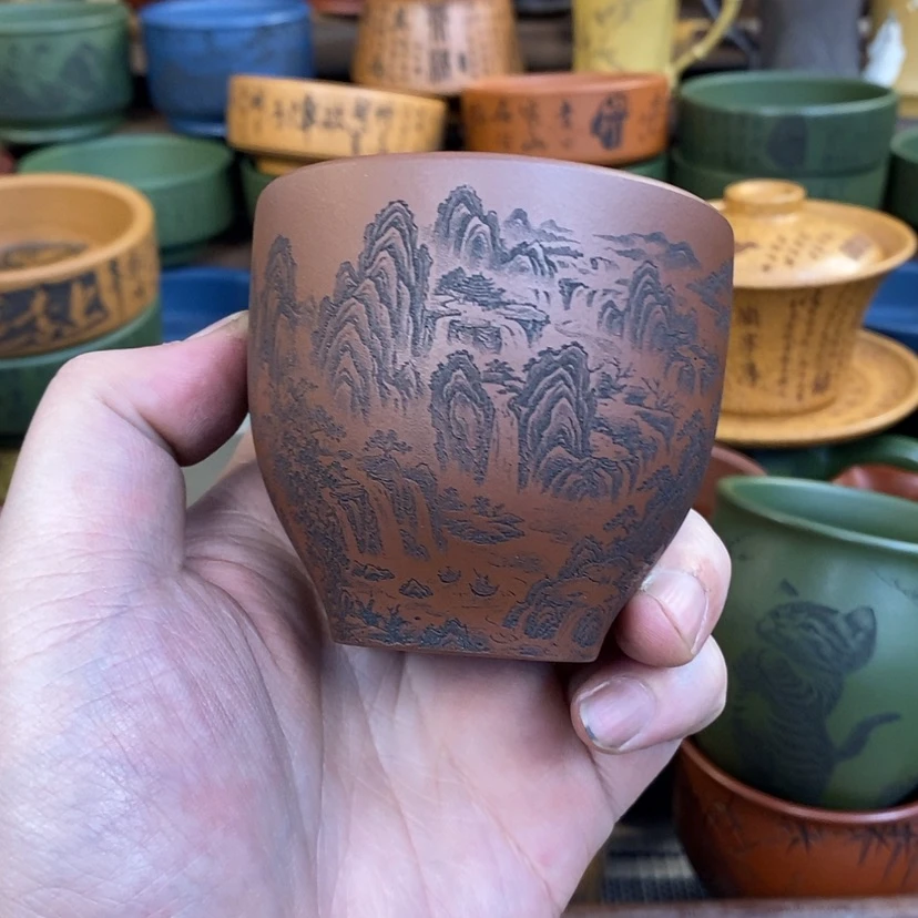 【闪购商品】紫砂杯子宜兴全手工紫砂杯