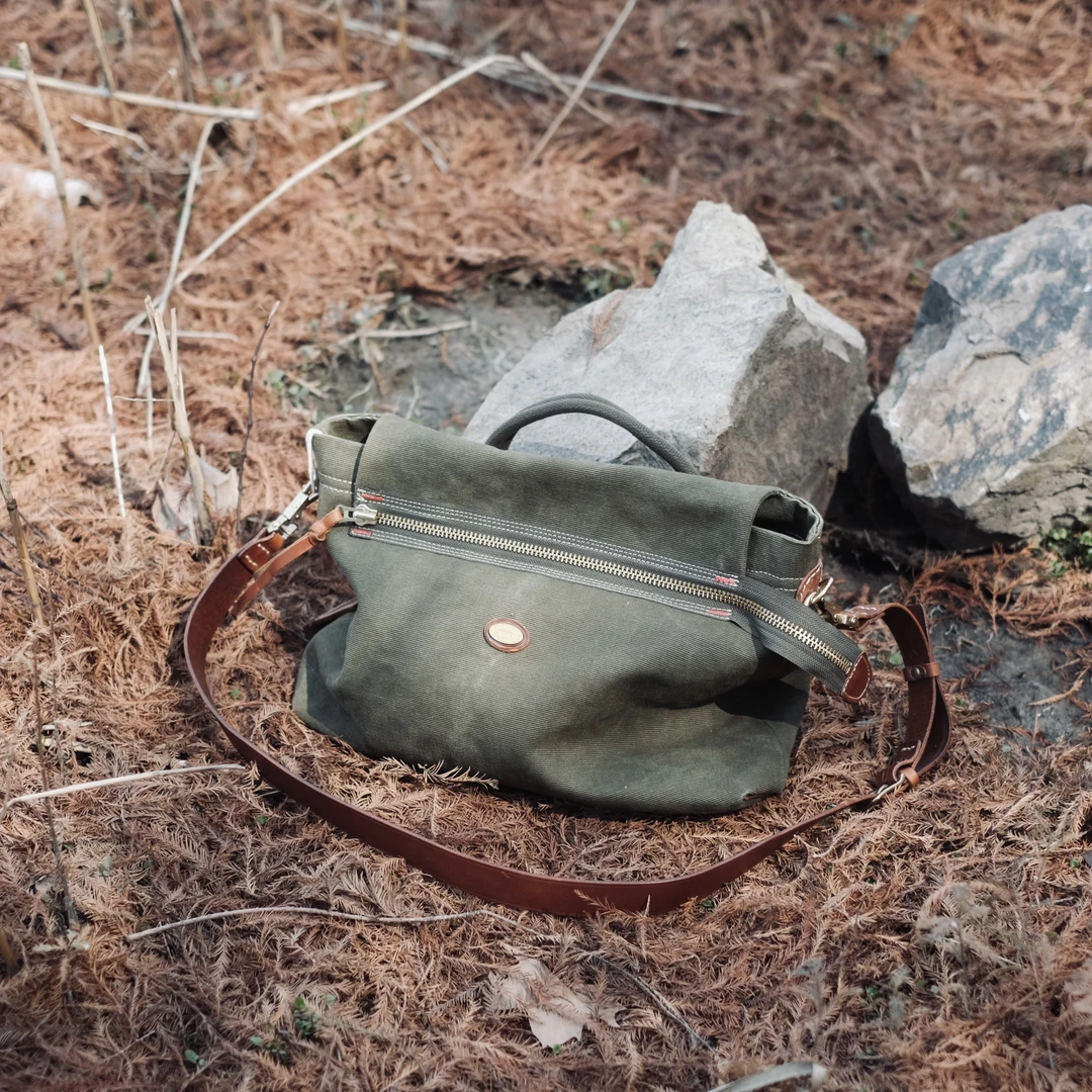 复刻二战瑞典文件单肩斜挎包