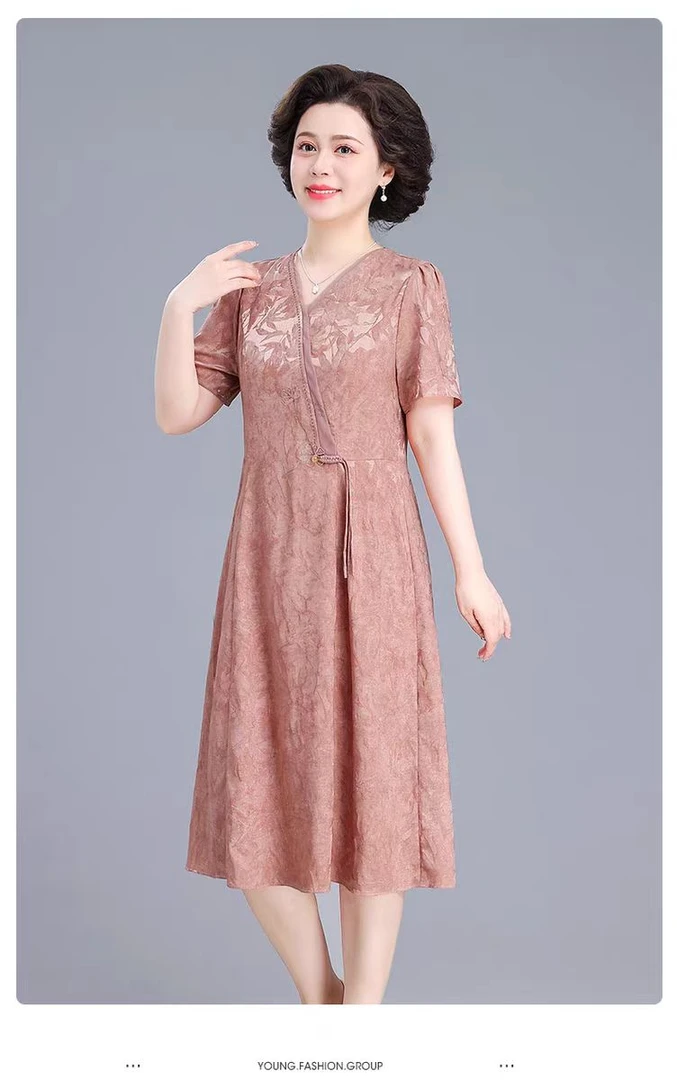 803夏季新款妈妈装连衣裙