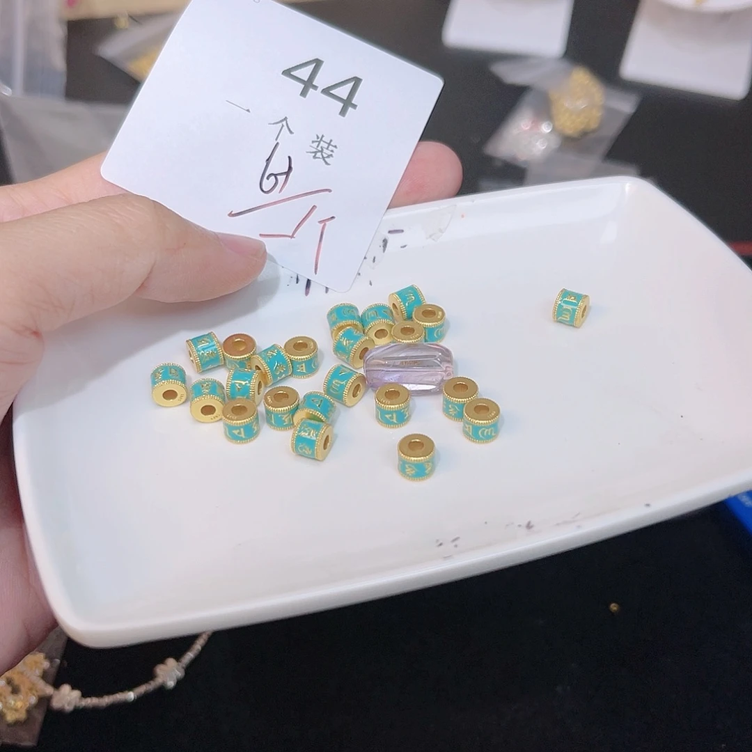 紫晶珠宝半成品银S925镀金镶嵌44