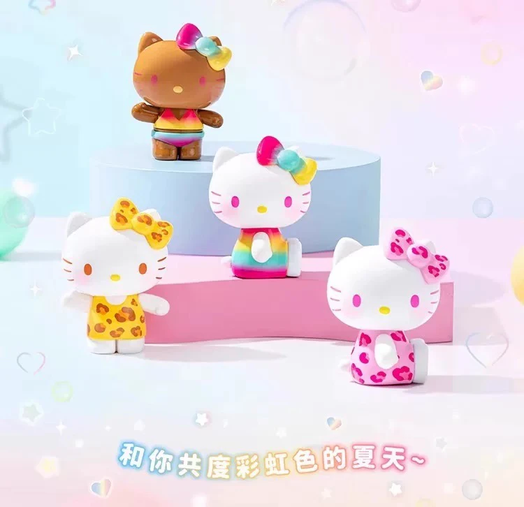 【橙子家】hellokitty夏日彩虹糖萌粒潮玩