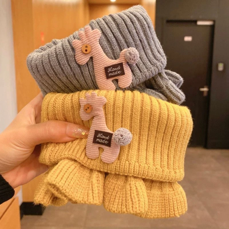 秋冬宝宝围巾脖套针织可爱女童儿童冬季保暖儿童围脖婴儿幼儿套头