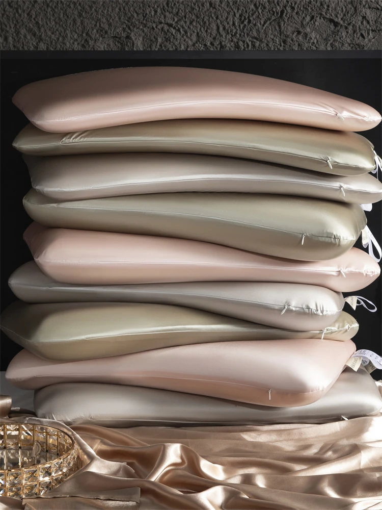 冰锦缎生物基记忆棉零压枕头超柔慢回弹助眠枕护颈椎专用枕不塌陷