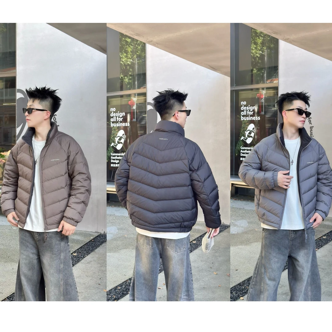 QIBIBA/七比八冬季立领轻量化排骨羽绒服保暖舒适显瘦有型百搭男