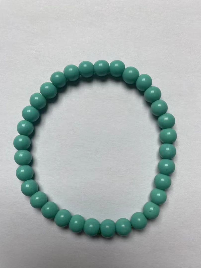 【苗苗优选】经典时尚百搭款奇石绿泥老油绿手链F5