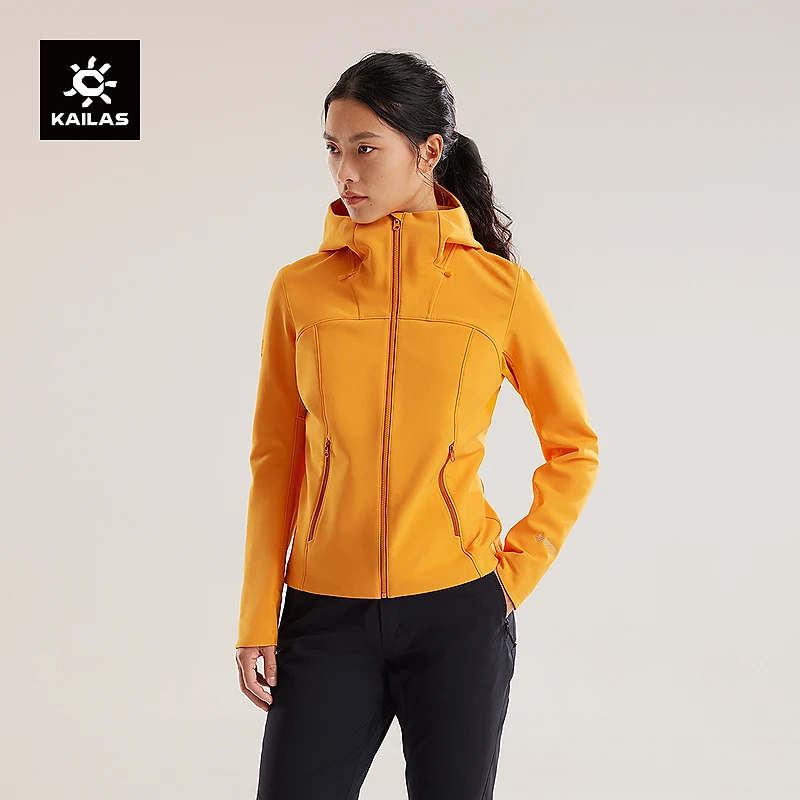 KAILAS凯乐石M8IC-MAX软壳衣女款连帽加绒防风保暖耐磨防泼水透气