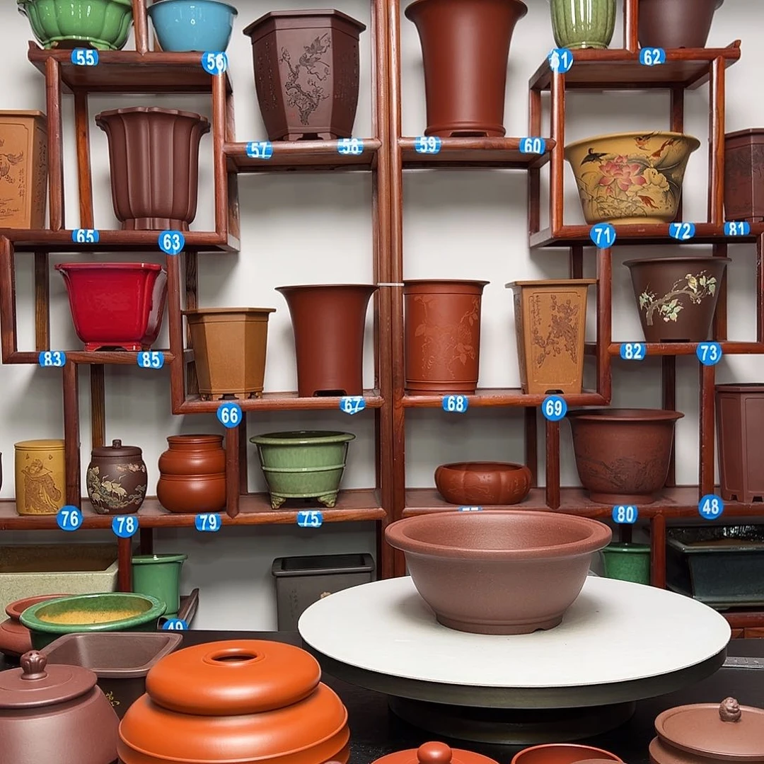 紫砂花盆༺**༻圆盆花盆