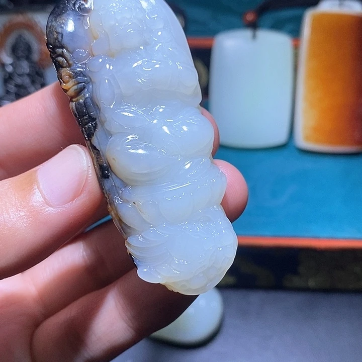 和田玉未镶嵌颈饰A7