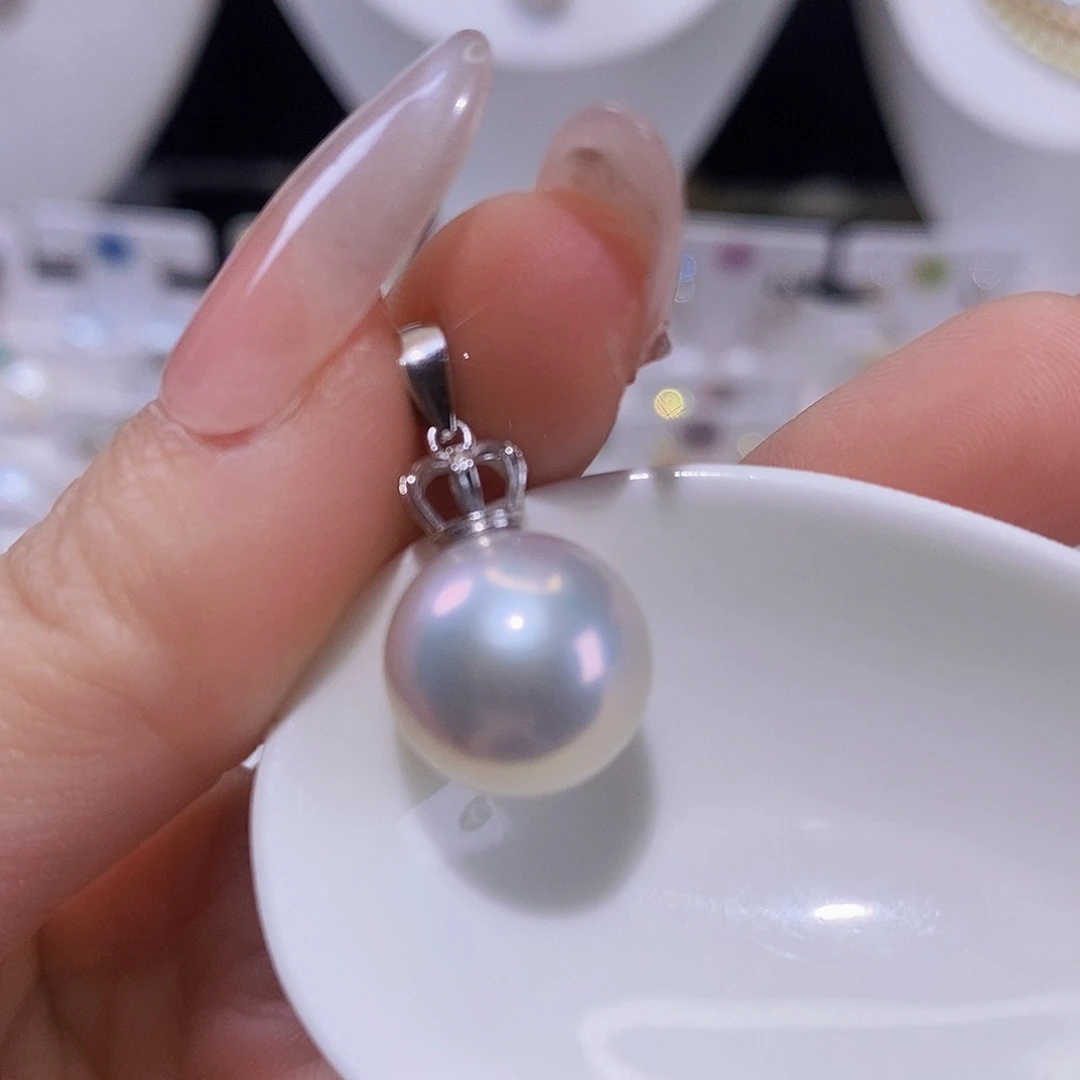 淡水珍珠颈饰银S925镶嵌