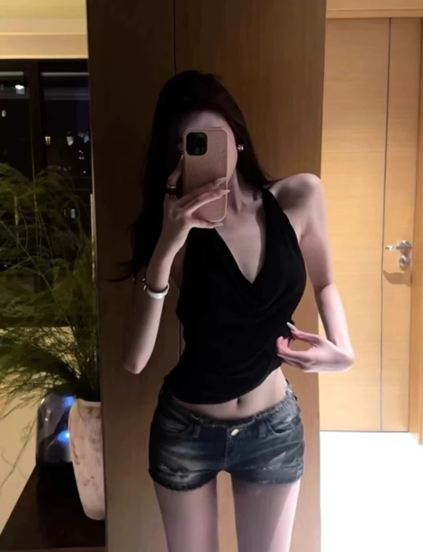 （孤品）周周的漂亮衣橱 百搭纯欲辣妹风显瘦夏季修身气质