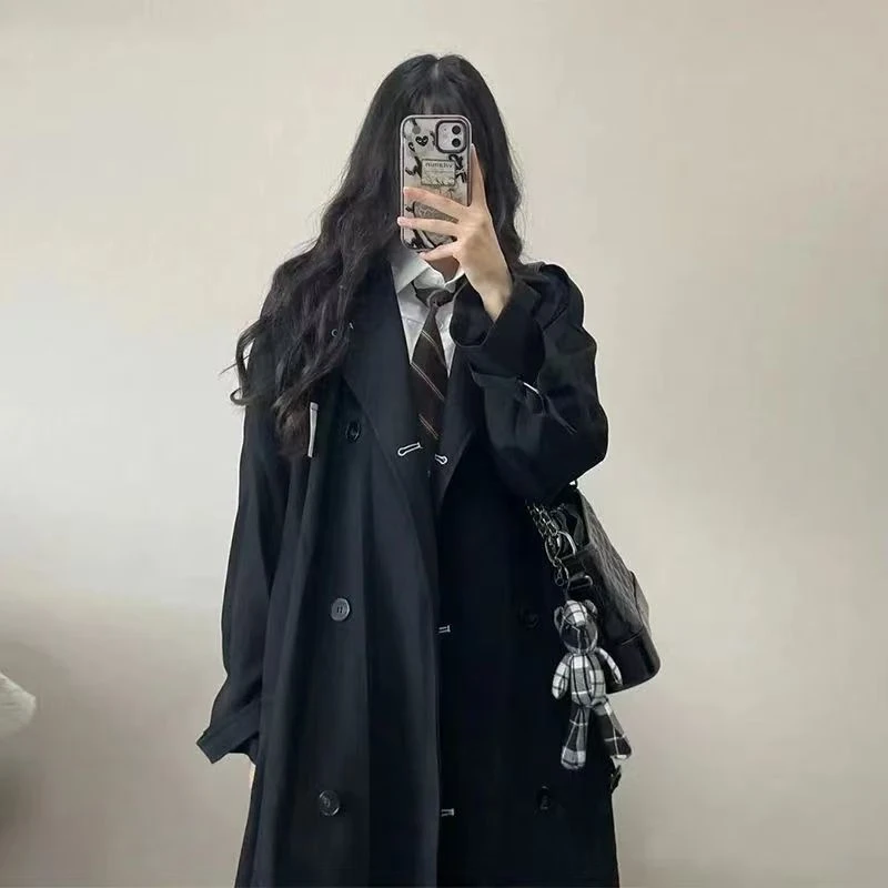 2025女春秋风衣长袖H型中长款英伦风【非图片款】无运费险