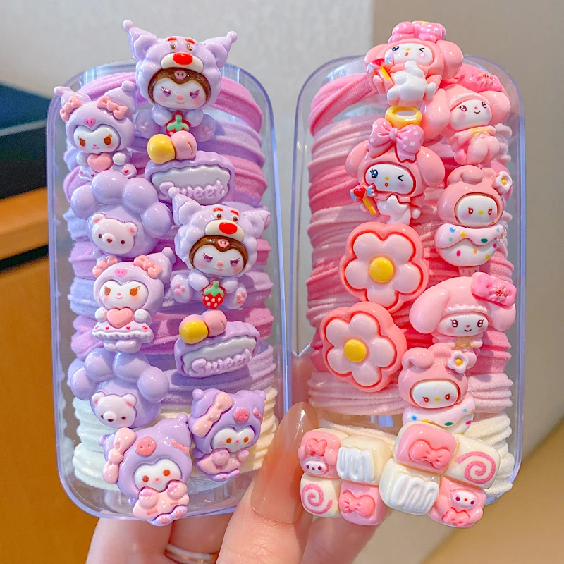 库洛米儿童发绳可爱皮筋不伤发宝宝头绳小女孩丸子头马尾发圈头饰