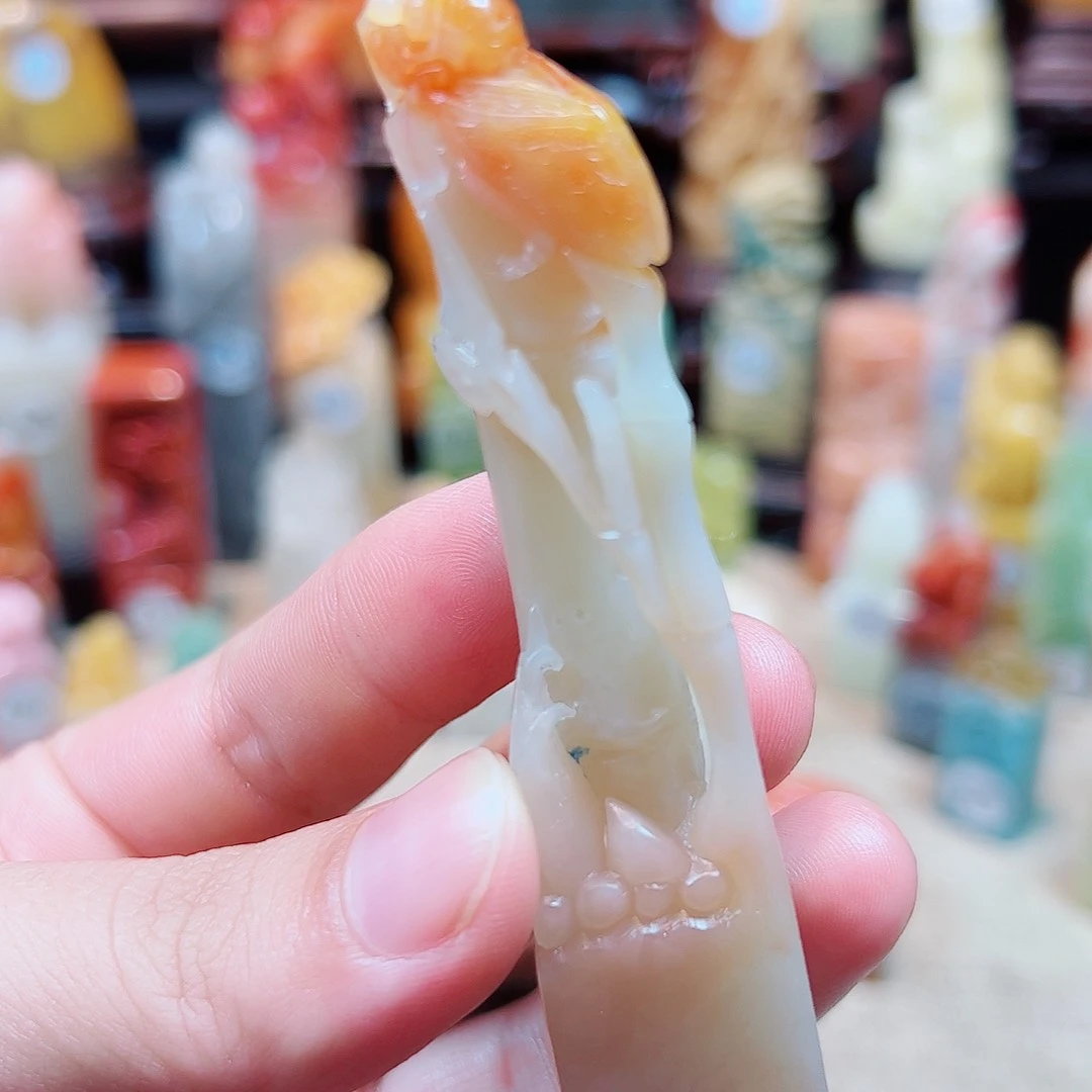 寿山石印石延**客寿山石印章