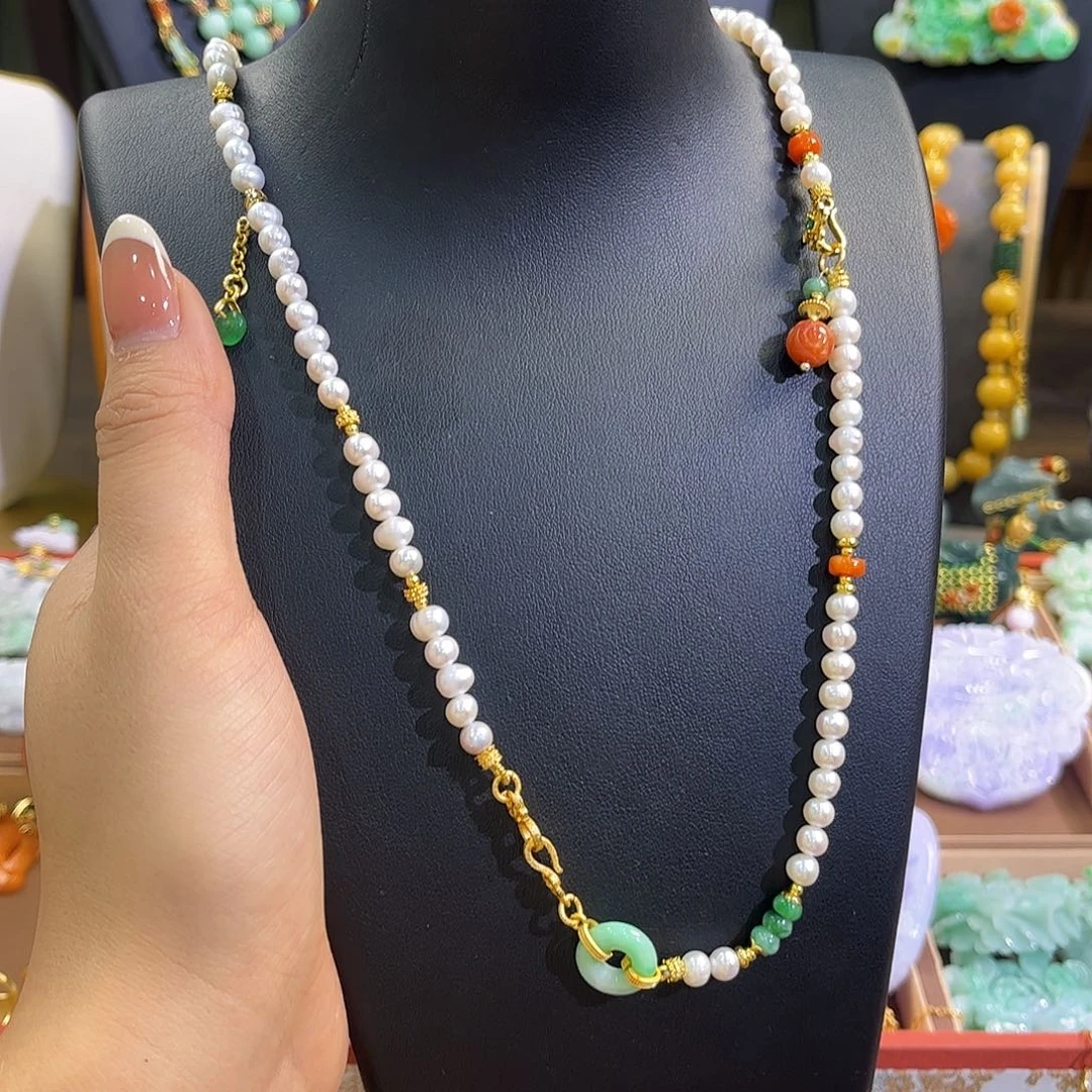 淡水珍珠颈饰未镶嵌炸