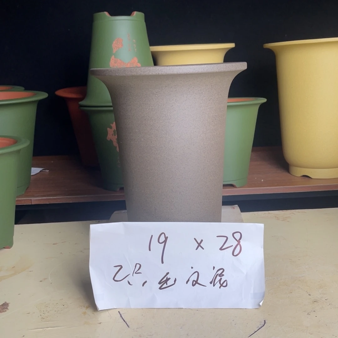 宜兴原矿紫砂花盆