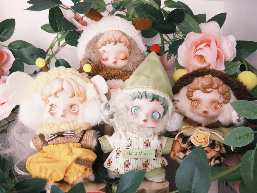 适合SKULLPANDA-10cm宝宝的娃衣-手工娃衣