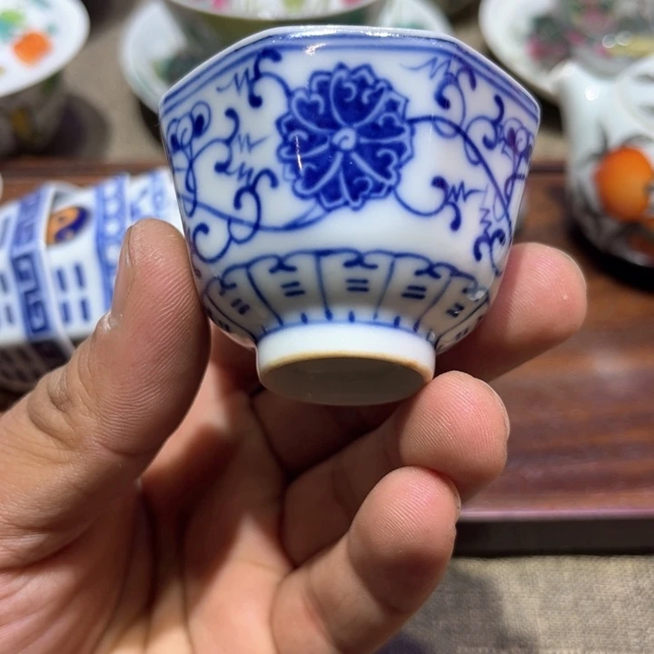 纯手绘精品盖碗杯