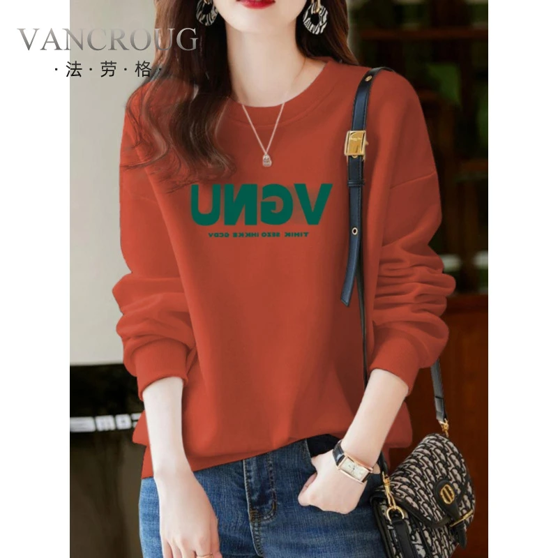 法劳格上衣韩版爆款圆领卫衣女小香风新款早秋外穿时尚休闲妈妈装