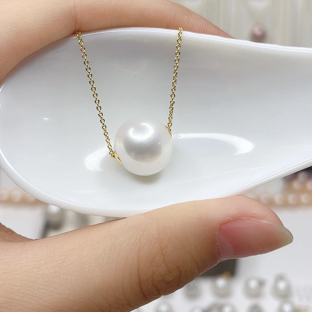 吊坠(赠链)淡水珍珠18K金镶嵌