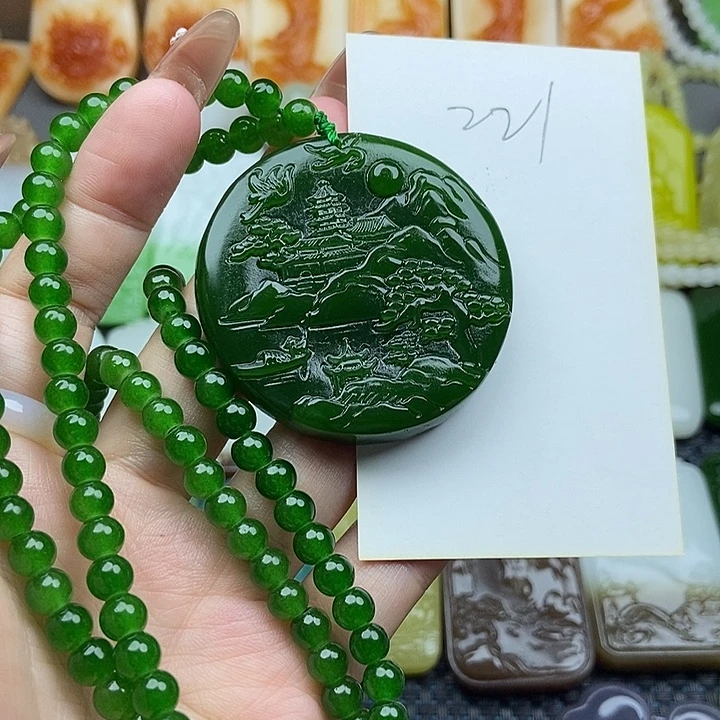 颈饰未镶嵌和田玉