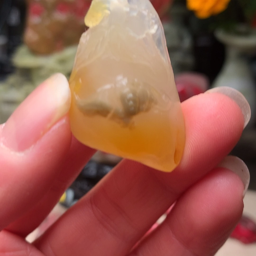 昌化石田黄冻石精美挂件