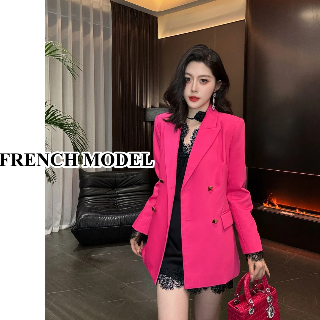 法模FRENCH MODEL.YY 2025春装时尚西装外套女装 90270032