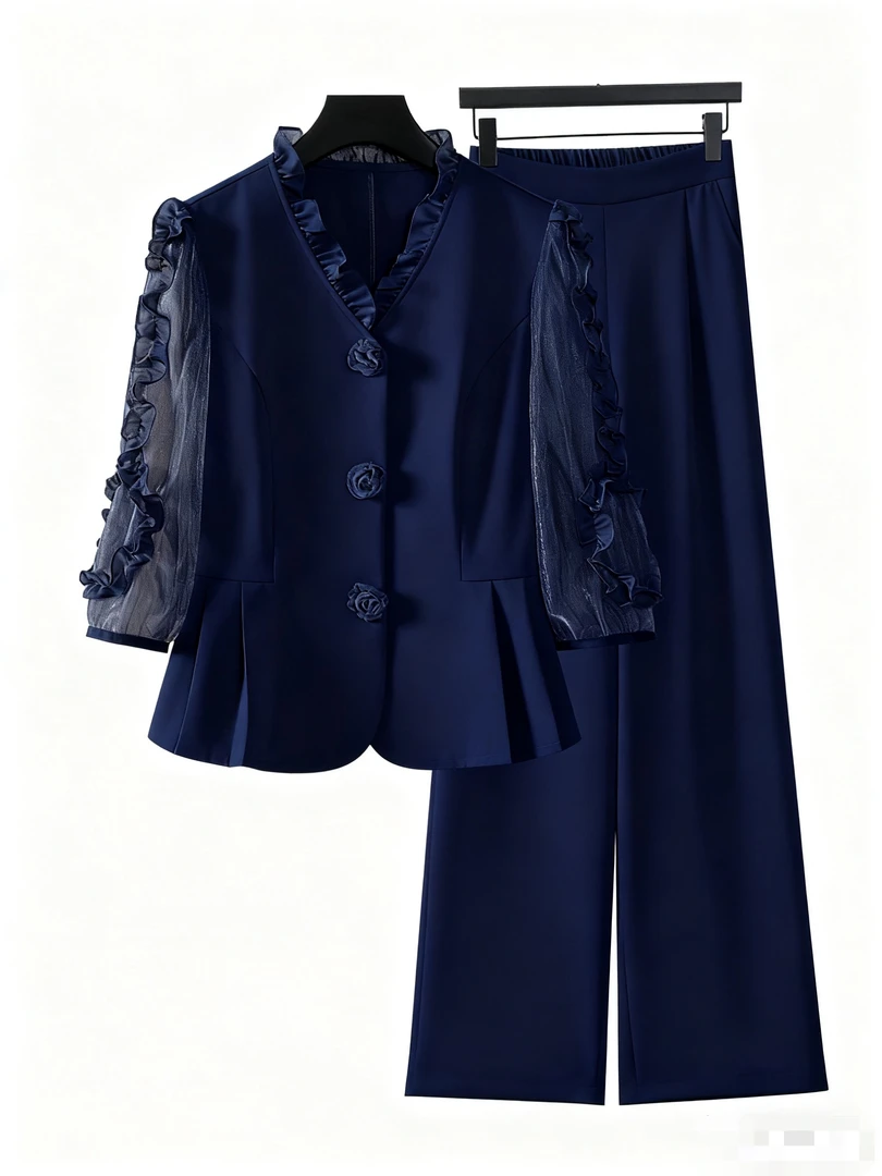 【纪朵研】F0320小香风套装女2025新款春秋爆款时髦洋气减龄两件套