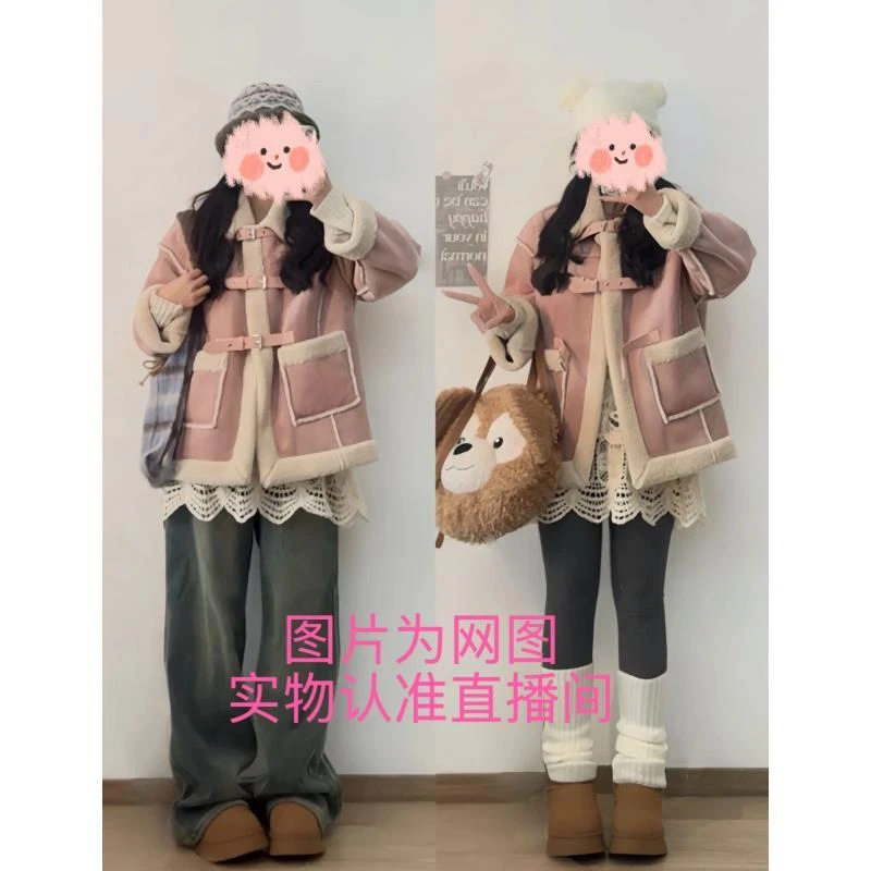 秋冬新品韩系出街通勤氛围感设计百搭显瘦大衣外套ZPH-3957