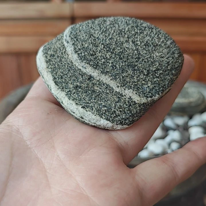 石材贝壳手把件16