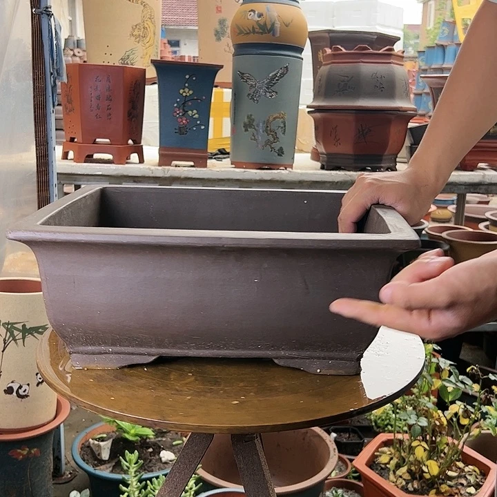 宜兴紫砂40素面马槽