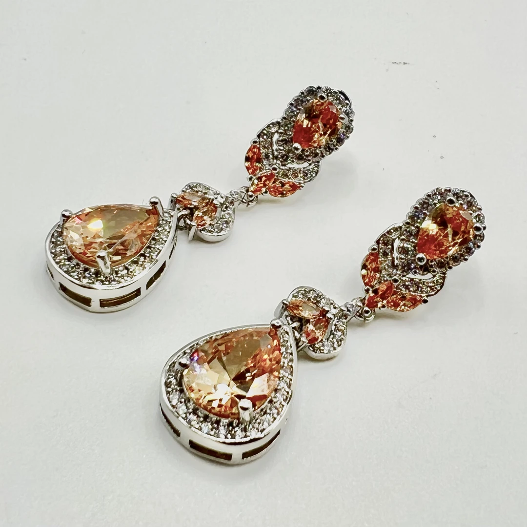 耳钉【黄色】大气奢华精美款耳钉KY-0561