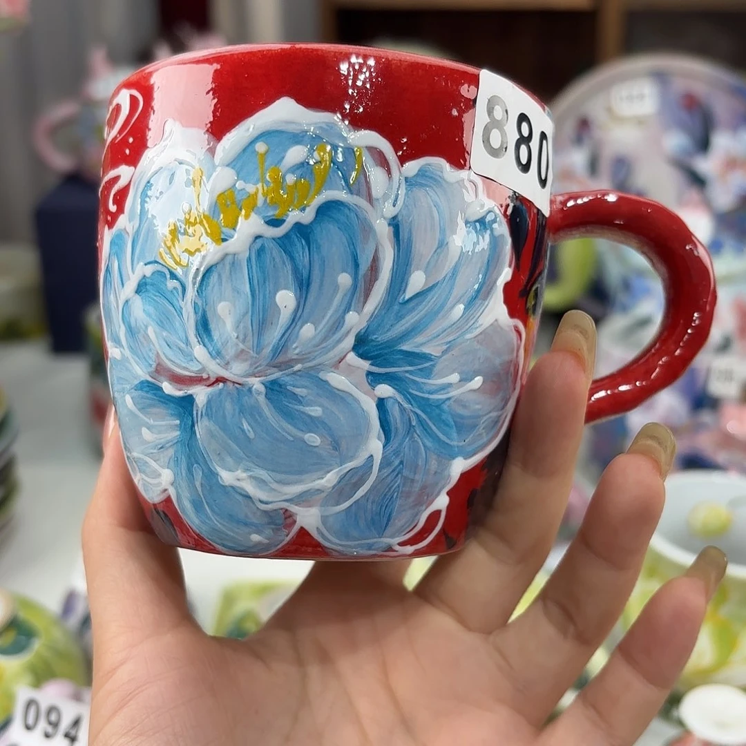 景德镇手绘高温釉下彩陶瓷茶具