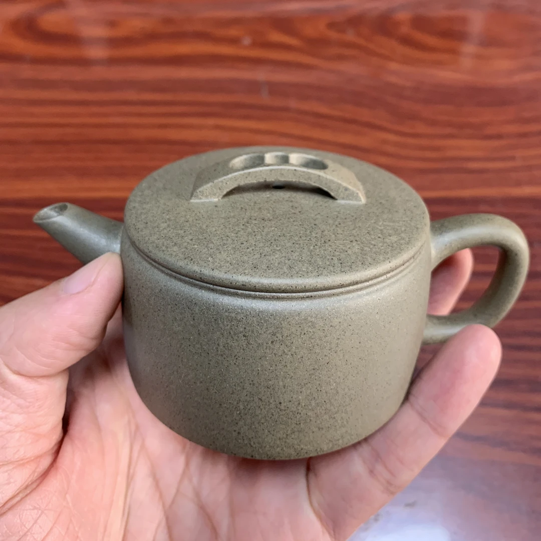 120CC原矿本山绿泥 还原烧小品汉瓦 宜兴原矿紫砂 家用功夫茶具